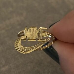 Vintage 10K Gold Nike Ring